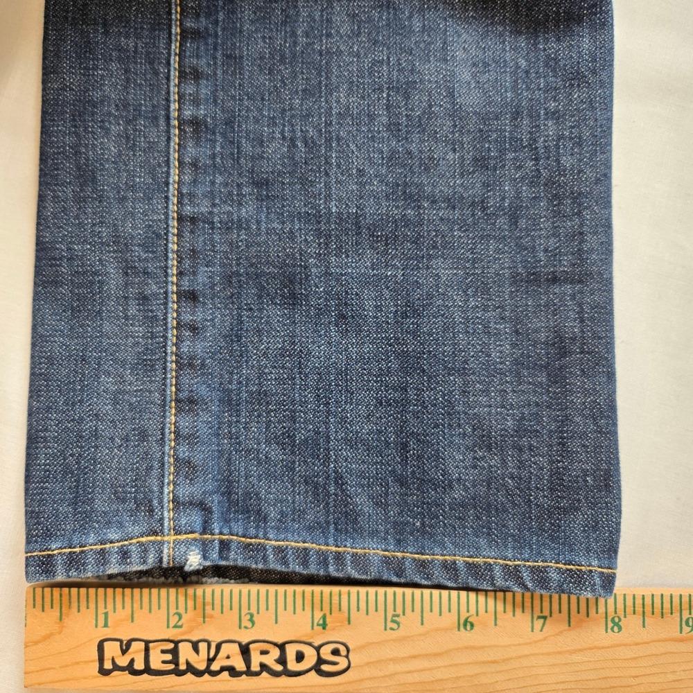 Agave La Mariposa Blue Moon Wash Classic Straight Leg Womens 31 Denim Jeans - Picture 9 of 9